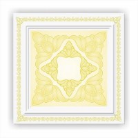 Декоративная плита для потолка МартинПласт Ренессанс Рн - 013 золото 50х50 см