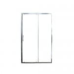 Душевая дверь в нишу Gloria D120 120х195 см, стекло прозрачное, профиль полированный алюминий