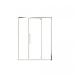 Душевая дверь в нишу Kelly D140 140х195 см, стекло прозрачное, профиль алюминиевый полированный хромированный