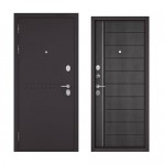 Дверь входная металлическая Бульдорс Mass 90, 880х2050 мм, левая, цвет дуб графит