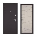 Дверь входная металлическая Бульдорс Mass 90, 880х2050 мм, левая, цвет ларче бьянко
