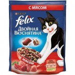 Felix Двойная Вкуснятина корм для взрослых кошек всех пород мясо 750 гр