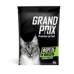 Консервы для кошек GRAND PRIX кусочки в соусе Форель и Фасоль 85 г