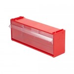 Короб откидной Стелла-техник Mini 102-1 (300х96х112) красный/прозрачный
