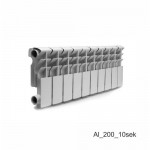 Радиатор алюминиевый литой модель Konner LUX 200, 10 секций