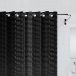 Штора для ванной Bath Plus 3D 200x180, черный
