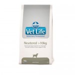 Сухой корм для кастрированных или стерилизованных собак массой более 10 кг FARMINA Vet Life Neutered профилактика МКБ 2 кг