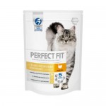 Сухой корм PERFECT FIT для взрослых кошек с чувствительным пищеварением с индейкой, 190г