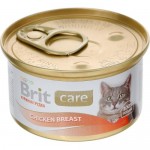 Влажный корм для кошек BRIT Care Куриная грудка 80 г