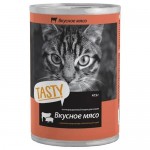 Влажный корм для кошек TASTY PETFOOD Мясное ассорти в соусе 415 г, 12 шт.