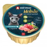 Влажный корм для кошек ЗООГУРМАН «Холистик» (Holistic), с кроликом и индейкой, 100г
