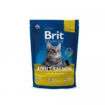 Влажный корм для взрослых кошек BRIT Premium Cat Adult Salmon Лосось в соусе 1.5 кг